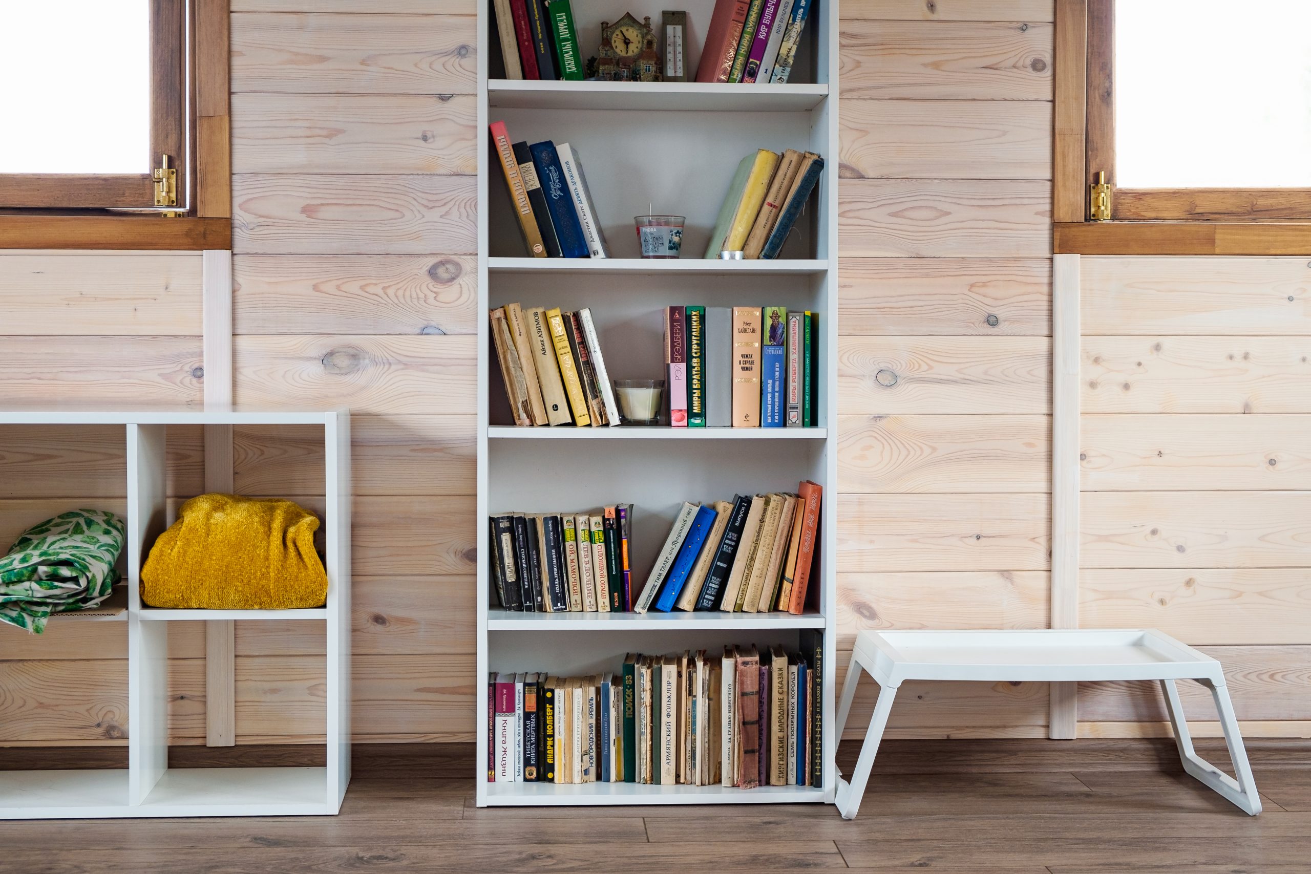 Autobiography — a picture of some bookshelves holding books